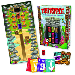 Gamewright Tiki Topple - The Tactical Board Game of Totem Domination Board Game Multi-colored  5"""" for ages 120 months to 180 months