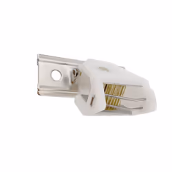 White Roman Shade Cord Lock with Brass Wheels - Holds up to 3 Lift Cords  Suitable for Roman and Woven Wood Shades - 1-Pack   ...