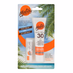 Duo Pack Sun Protection Face Cream and Lip Balm SPF 30 Water Resistant