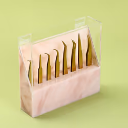 Dust-proof Tweezers Holder Lash Extension Supply Stand Holder  8 Holes Tweezers Storage Holder for Eyelash Extensions Supplies Acrylic Display Stand S