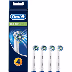 Oral-B Genuine CrossAction Replacement White Toothbrush Heads