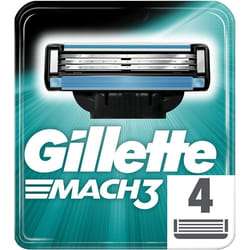 Gillette Mach3 Razor Plus - 4 Count