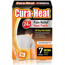 Cura Heat Back & Shoulder Pain, 1 Pack of 7 Patches