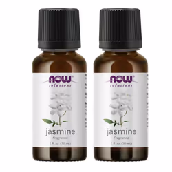 Now Foods Jasmine Scented Oil 1 Ounce (Pack of 2) - Aromatherapy Scented