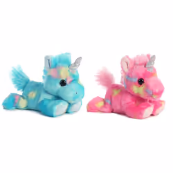 Aurora Bundle of 2 Stuffed Beanbag Animals - Blueberry Ripple Unicorn