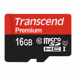 Transcend microSDXC/SDHC Class 10 UHS-I 16GB, 16 GB, MicroSDHC, Class 10, MLC, 90 MB/s, Class 1 (U1)