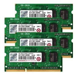 Transcend JetRam 16GB KIT (4GB x 4) memory module 4 x 4 GB DDR3 1600 MHz