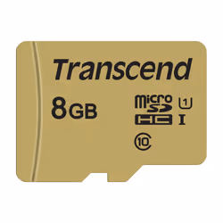 Transcend microSD Card SDHC 500S 8GB, 8 GB, MicroSDHC, Class 10, UHS-I, 95 MB/s, 25 MB/s