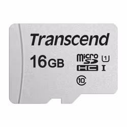 16GB microSDHC 300S Memory Card with Adapter, Class 10, U1, 95MB/s Eco Packaging