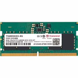 Transcend TS4800ASG-8G, 8 GB, 1 x 8 GB, DDR5, 4800 MHz, 262-pin SO-DIMM