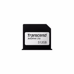 Transcend JetDrive Lite 130, 512 GB, 95 MB/s, 75 MB/s, Dust resistant, Splash proof, Temperature proof, Black