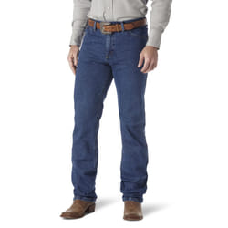 Wrangler Men's Premium Performance Cowboy Cut Regular Fit Jean  Navy  31W x 36L