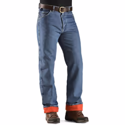 Wrangler mens Rugged Wear Woodland Thermal jeans  Stonewashed Denim  3