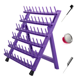 lightmay Braiding Hair Rack with 60 Pegs Standing Versatile Extension