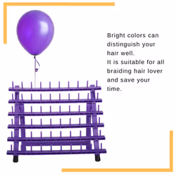 lightmay Braiding Hair Rack with 60 Pegs Standing Versatile Extension