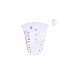 Paint Mixing Cups Pack of 25 600 cc 1 Pint Heavy Duty Disposable Multipurpose Plastic Cups Plastic Graduated Cups Disposable ...