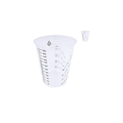 Paint Mixing Cups Pack of 25 600 cc 1 Pint Heavy Duty Disposable Multipurpose Plastic Cups Plastic Graduated Cups Disposable Plastic Mixing Cups for