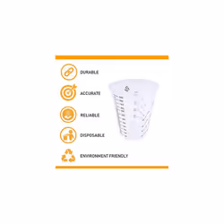 Paint Mixing Cups Pack of 25 600 cc 1 Pint Heavy Duty Disposable Multipurpose Plastic Cups Plastic Graduated Cups Disposable Plastic Mixing Cups for
