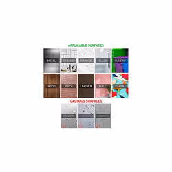 3M Double Sided Pads Heavy Duty 76mm x 76mm, 8-PCs, 3M VHB Pads 5952, Waterproof 3M Number Plate Sticky Pads, Ideal for Home, Office Decor, Black