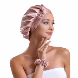 V?nera 100% Pure 22 Momme Mulberry Silk Hair Bonnet -Silk Cap for Sleeping with Adjustable Ribbons - 1 Layer Silk Hair Bonnet ...