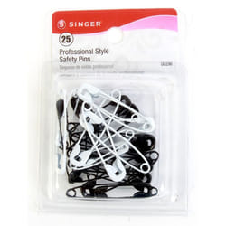 Singer Asst Black and White Professional Style Safety Pins  Multisize  25-count  10-Pack
