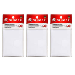 Iron-On Mending Fabric  7-Inch x 16-Inch Patch for Mending Clothes  White Three-Pack