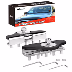 90025BLed Light Bar MountinBrackets Universal Hood Led Mount Bracket Clamp Holder For Truck Off RoInstalled No Need Drilling, ...