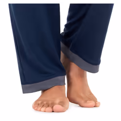 Fruit of the Loom Women's Short Sleeve Tee and Pant 2 Piece Sleep Pajama Set  Midnight Blue  Medium