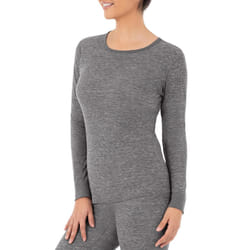 Fruit of the Loom womens Micro Waffle Premium Thermal Underwear Tee Shirt Pajama Top  Smoke Heather  Medium US