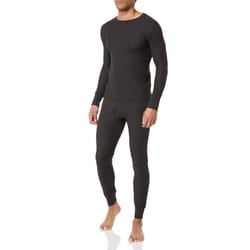 Fruit of the Loom Mens Recycled Waffle Thermal Underwear Set (Top and