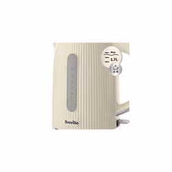 Breville Bold Vanilla Cream Electric Kettle | 1.7L | 3kW Fast Boil | Cream & Silver Chrome [VKT223]