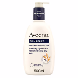 Aveeno Skin Relief Moisturising Lotion, Soothes Skin From Day 1, Body Lotion for Very Dry and Irritable Skin Care, 500ml, Lab ...
