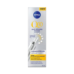 NIVEA Q10 Anti-Wrinkle Power Expert Wrinkle Filler Serum (15ml), Face Serum with Pure Coenzyme Q10 and Bioxifill Peptides Reduces Fine Lines and Wrink
