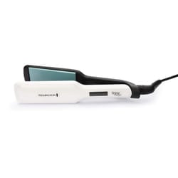 Remington Shine Therapy Wide Plate Ceramic Hair Straighteners for Longer Thicker Hair with Morrocan Argan Oil - S8550, White (Pack of 1)