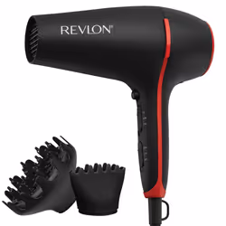 Revlon RVDR5317E, Ceramic, Black, Red, 2000 W