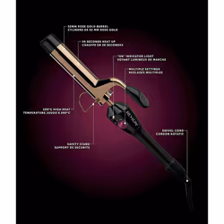 Revlon RVIR1159UK Salon Long Last Hair Curls Waves Styler 32mm Barrel - Rose Gold