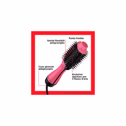 RVDR5222PE Salon One-Step Hair Dryer and Volumiser - New Pink Version (One-Step, IONIC and CERAMIC Technology, Medium to Long Hair) RVDR5222PUK,Pink - Additional view 4