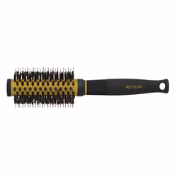 Revlon Ionic Ceramic Curls & Flips Small Round Barrel Blow Dry Hair Brush Nano Anti Bacterial Technology