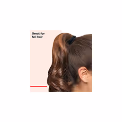 Extra Long Black Hair Elastics, 16 Count