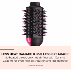 Salon One-Step Hair Dryer & Volumiser with Sectioning Comb Included (for mid to Long Hair, One-Step Technology, 2-in-1 Styling Tool, Ionic & Ceramic