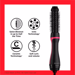 Revlon One Step Style Booster Professional Hot Air Round Brush Dryer & Styler