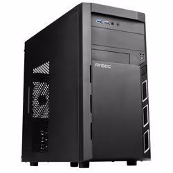 Antec VSK3000 Elite, Mini Tower, PC, Black, micro ATX, Mini-ITX, SGCC, 16 cm
