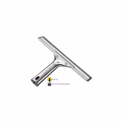 Unger Professional Stainless Steel Heavy-Duty Window and Glass Squeegee, 8"