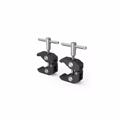 2 Pack Super Clamp w/1/4" and 3/8" Threads, Camera Clamps Clip Mount Crab Clamp for DSLR Cameras, Lights, Umbrellas,