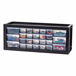 IRIS USA 26 Drawers Small Parts and Hardware Organizer Cabinet Black