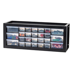 IRIS USA 26 Drawers Small Parts and Hardware Organizer Cabinet  Black