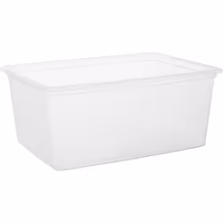 IRIS USA 17 Qt Clear Storage Box  BPA-Free Plastic Stackable Bin with Lid  4 Pack  Containers to Organize Shoes and Closet Shelves  Classroom Organiza