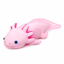 Tiny Heart Axolotl Plush Stuffed Animal Lifelike Cute Ambystoma Plush Toy Gifts for Kids 18 Inches Long