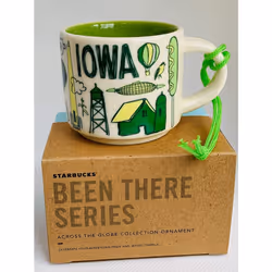 Starbucks Been There Series Iowa Mug Ornament 2oz