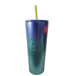 Starbucks Hawaii Collection 24oz Stainless Steel Blue Ombre Tropical C